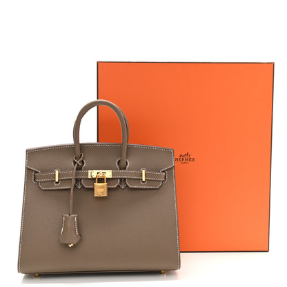 Hermes Epsom Birkin Sellier 25 Etoupe 11 of 11