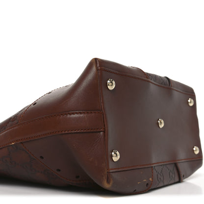 Gucci Guccissima Medium Punch Tote Brown 9 of 10