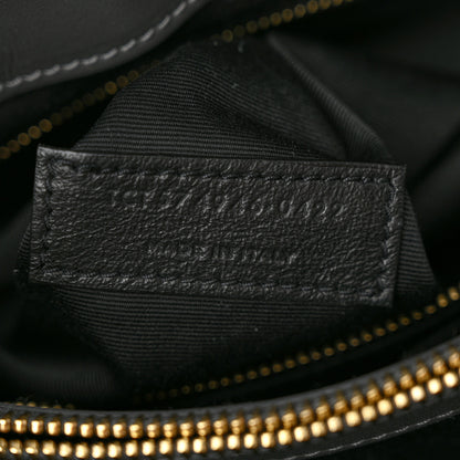 Saint Laurent Calfskin Y Quilted Monogram Medium Loulou Chain Satchel Storm 7 of 10