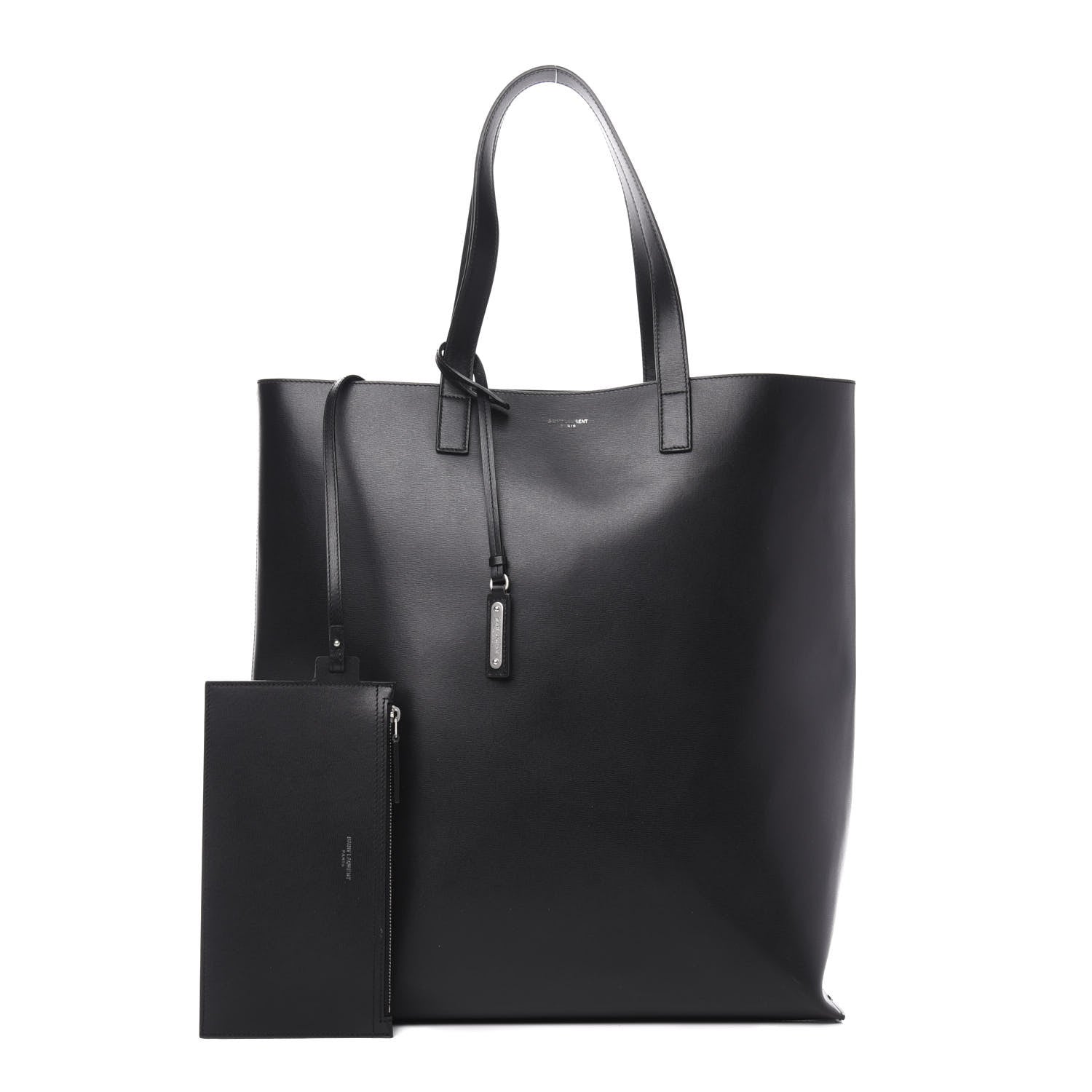Saint Laurent Calfskin Medium Shopping Tote Black 1 of 12