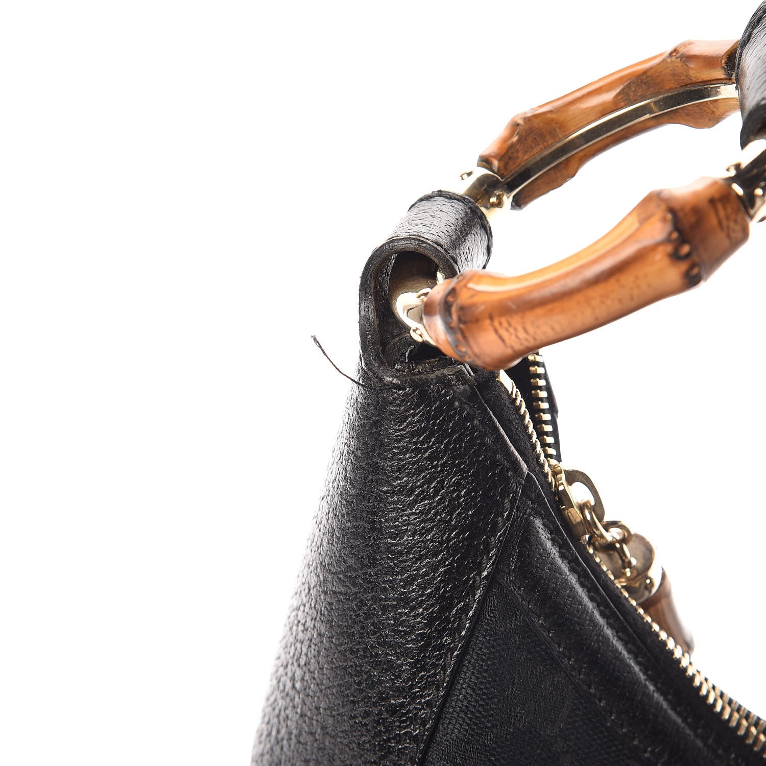 Gucci Monogram Bamboo Ring Hobo Black 8 of 8
