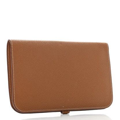 Hermes Togo Dogon Duo Wallet Gold 3 of 8
