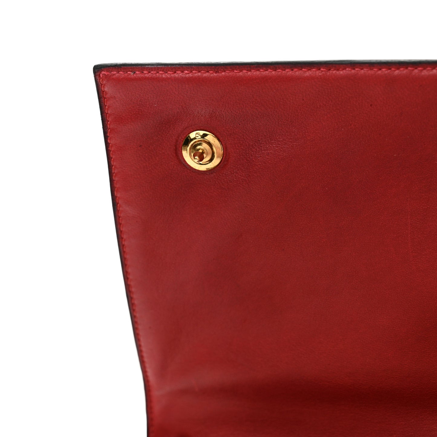 Box Annie Clutch Shoulder Bag Rouge Vif