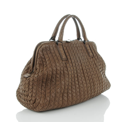 Bottega Veneta Nappa Intrecciato New Bond Satchel Ash 3 of 9