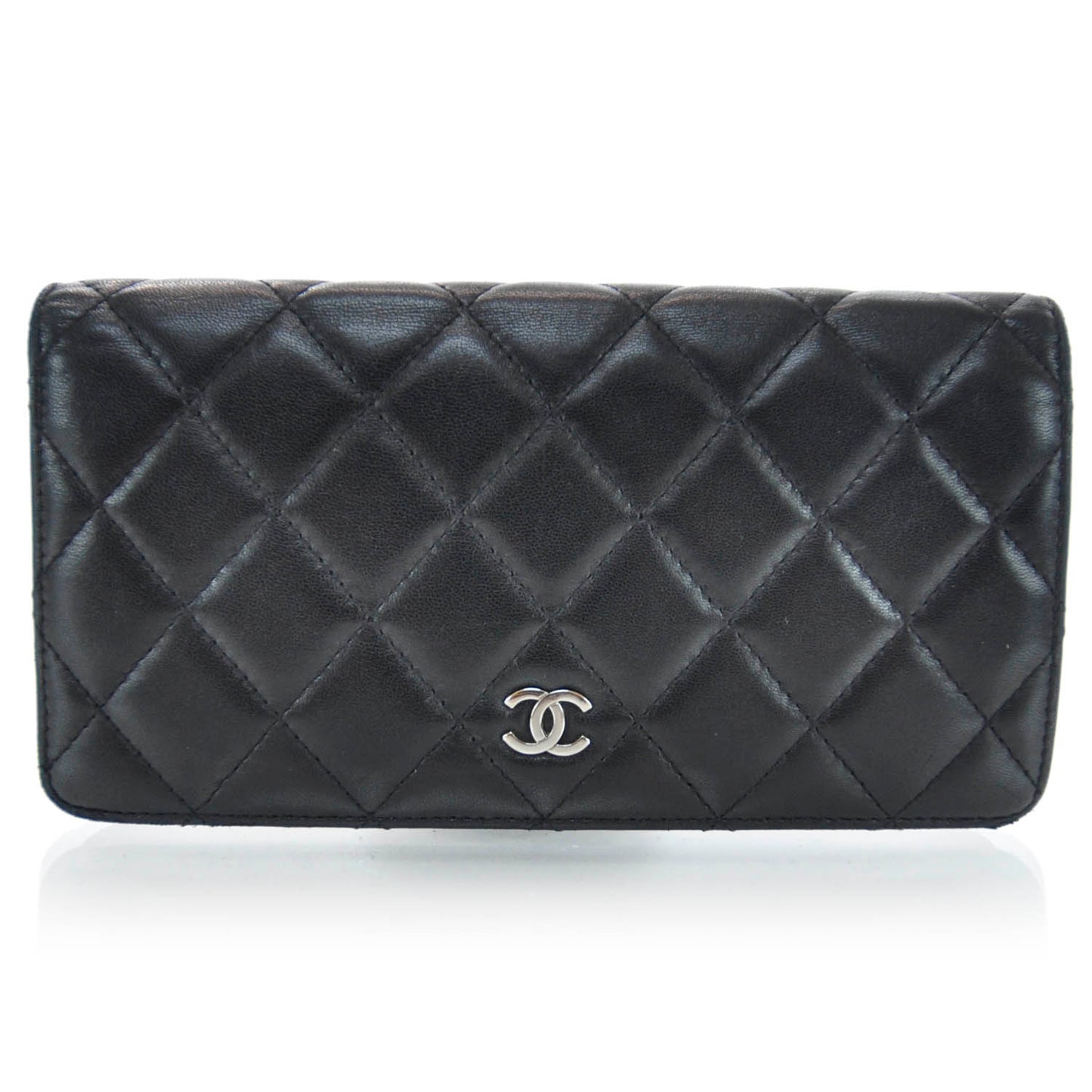 Lambskin Yen Wallet Black