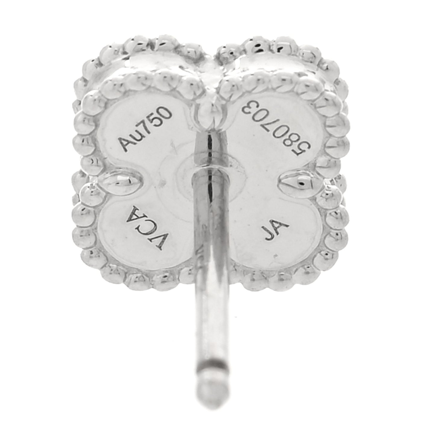 18K White Gold Turquoise Sweet Alhambra Earrings