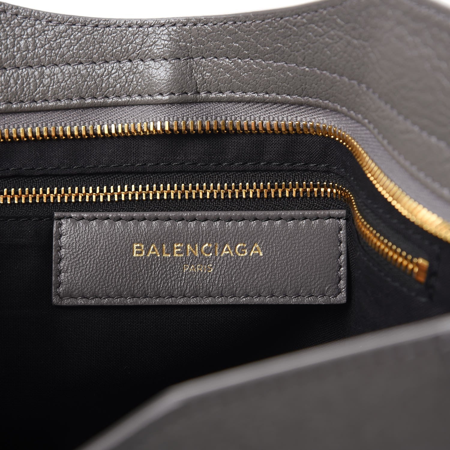 Balenciaga Chevre Gold Metallic Edge Hardware City Gris Acier 6 of 7