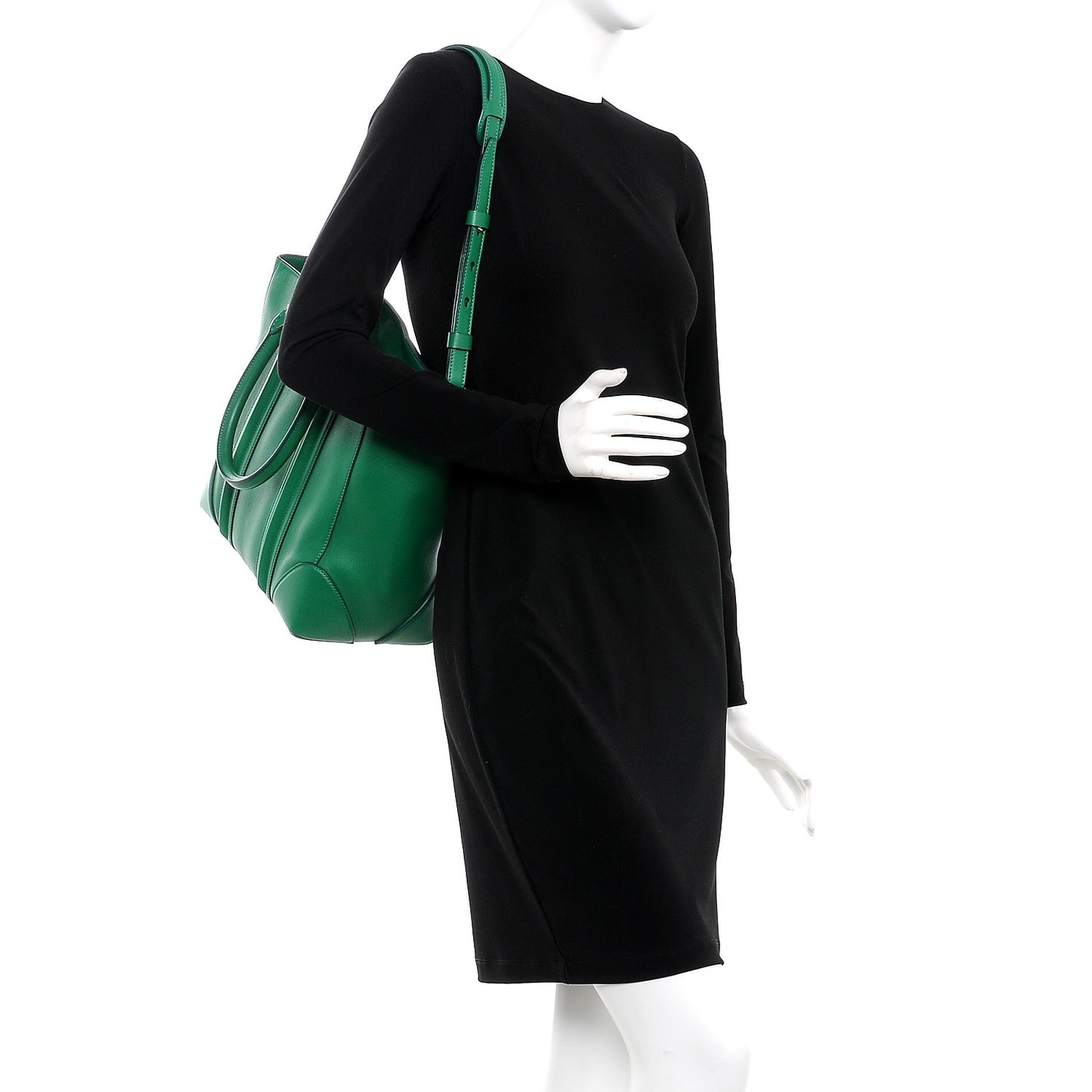 Calfskin Lucrezia Tote Green