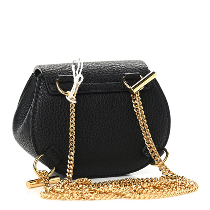 Chloe Grained Lambskin Mini Drew Crossbody Backpack Black 2 of 7