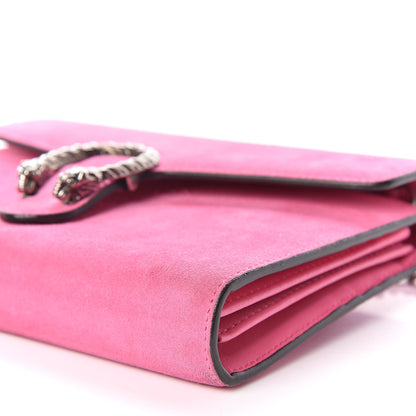 Gucci Suede Mini Dionysus Chain Wallet Pink Tropical Flower 6 of 16