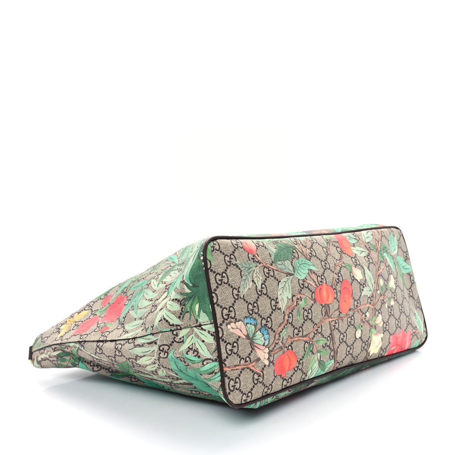 Gucci Soft GG Supreme Monogram Tian Medium Crossbody Tote Beige Multicolor New Acero 4 of 10
