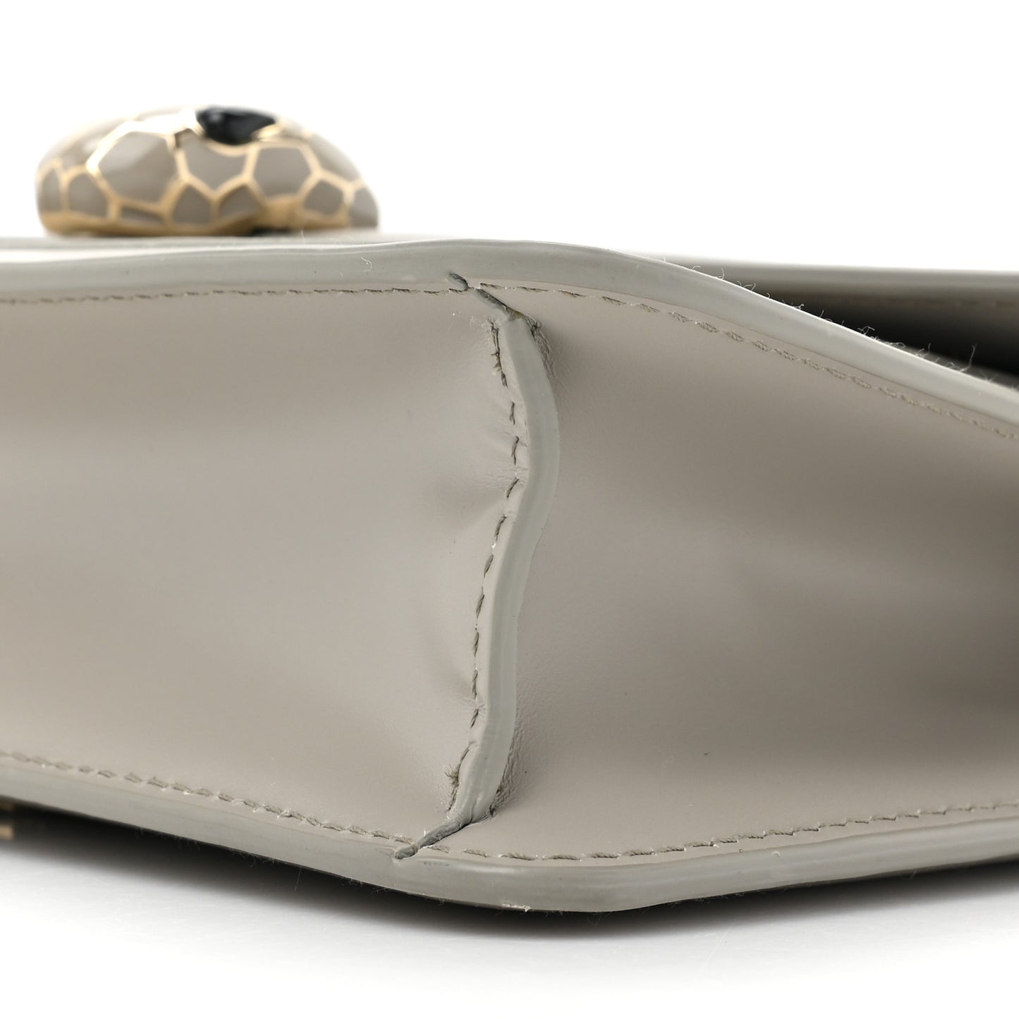 Calfskin Serpenti Forever East West Shoulder Bag Opal Grey