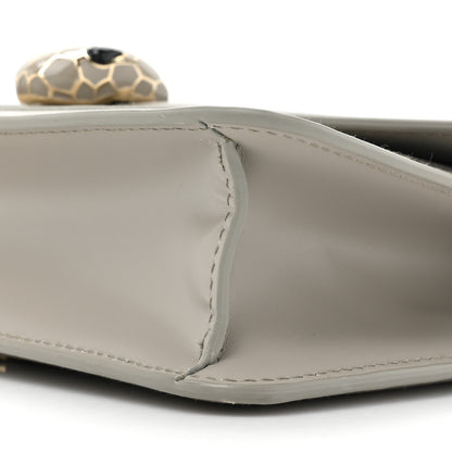 Bulgari Calfskin Serpenti Forever East West Shoulder Bag Opal Grey 8 of 14