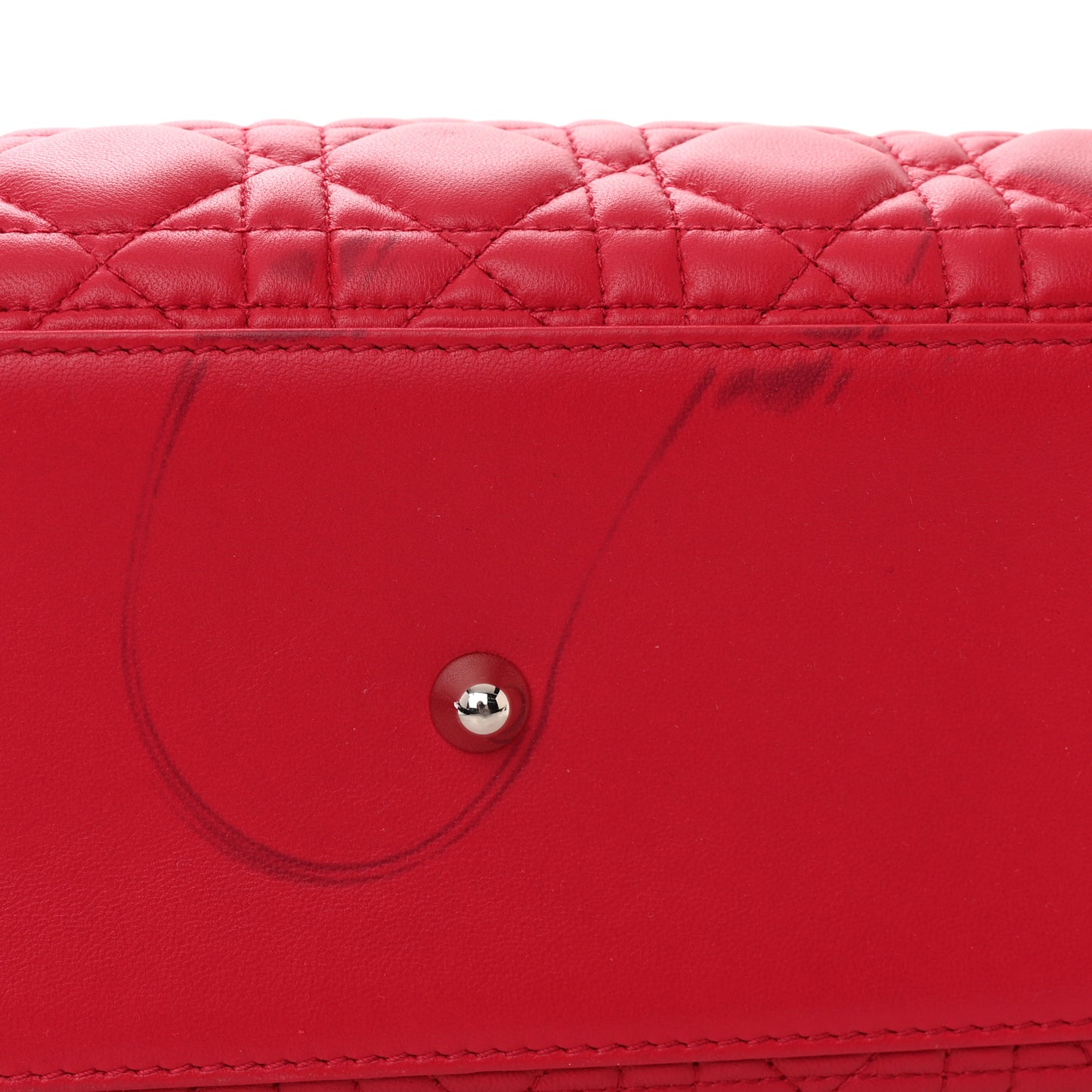 Lambskin Cannage Large Lady Dior Pink