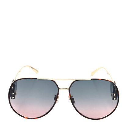 Christian Dior Metal Diorbobby Aviator Sunglasses Tortoise 2 of 8