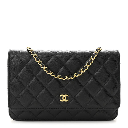 Chanel Caviar Quilted Wallet on Chain WOC Black 1 of 10
