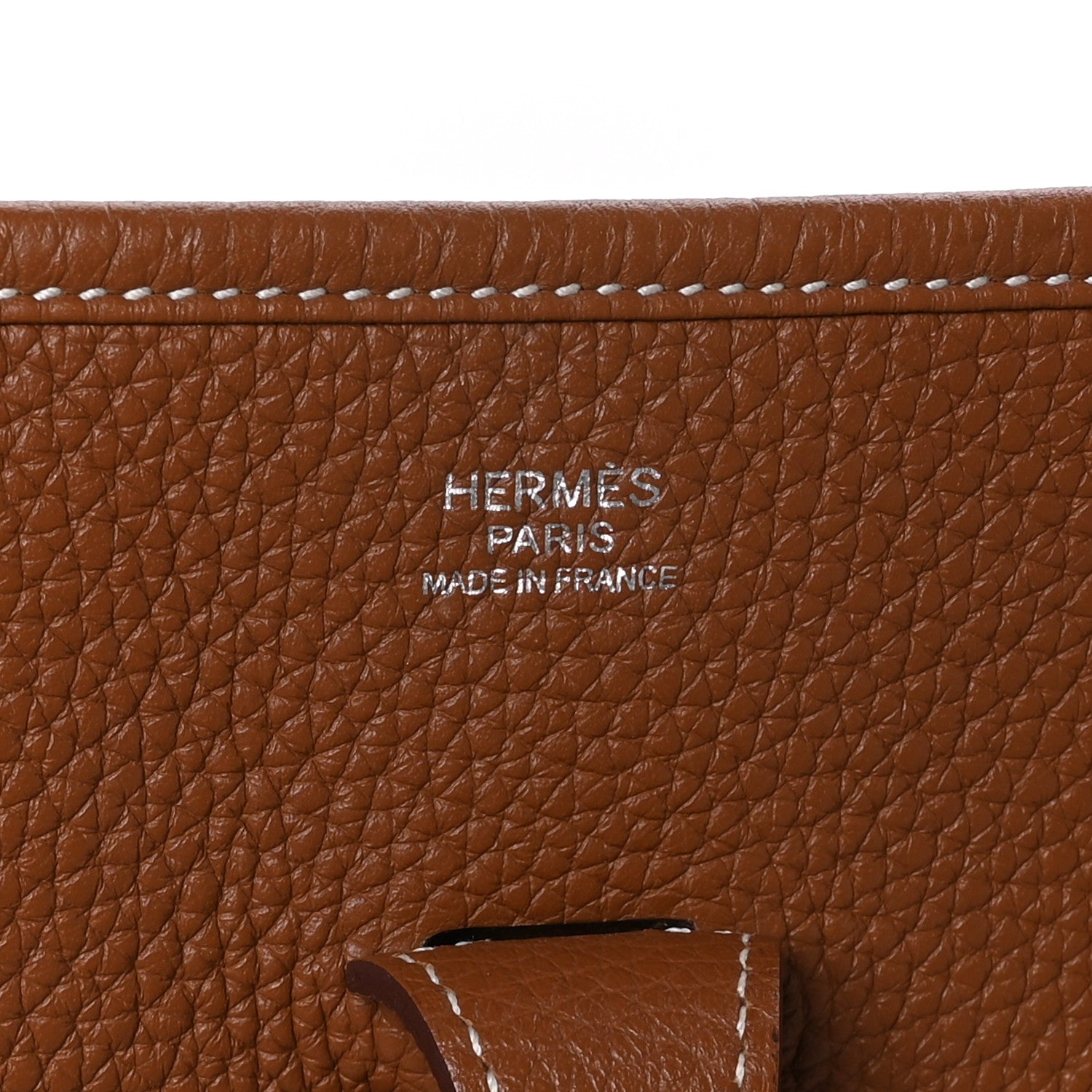 Hermes Taurillon Clemence Evelyne III PM Gold 6 of 10