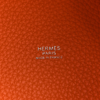 Hermes Taurillon Clemence Picotin Lock 18 PM Orange 6 of 10
