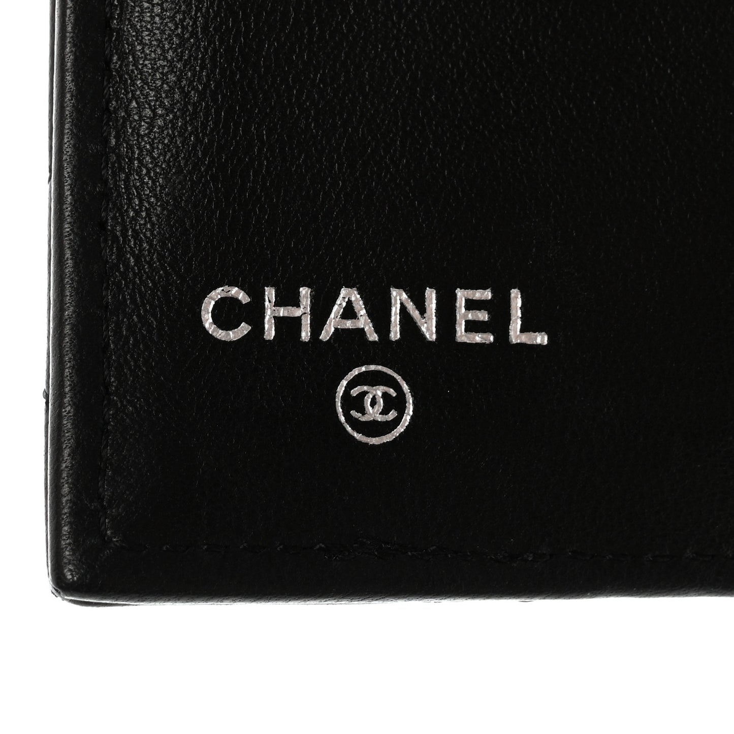 Lambskin Quilted Large Flap Wallet Black
