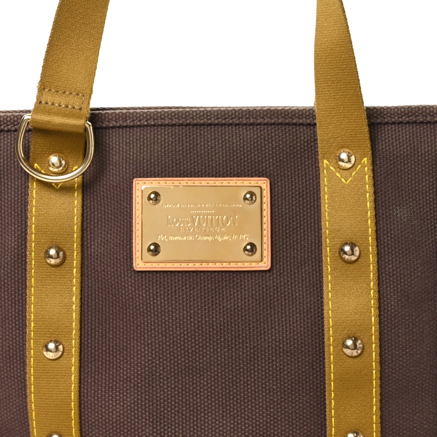 Louis Vuitton Toile Antigua Cabas MM Brown Kaki 7 of 9