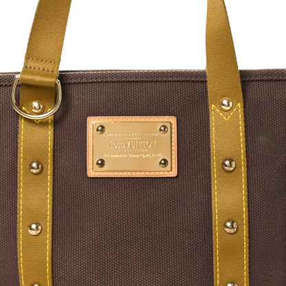 Louis Vuitton Toile Antigua Cabas MM Brown Kaki 7 of 9