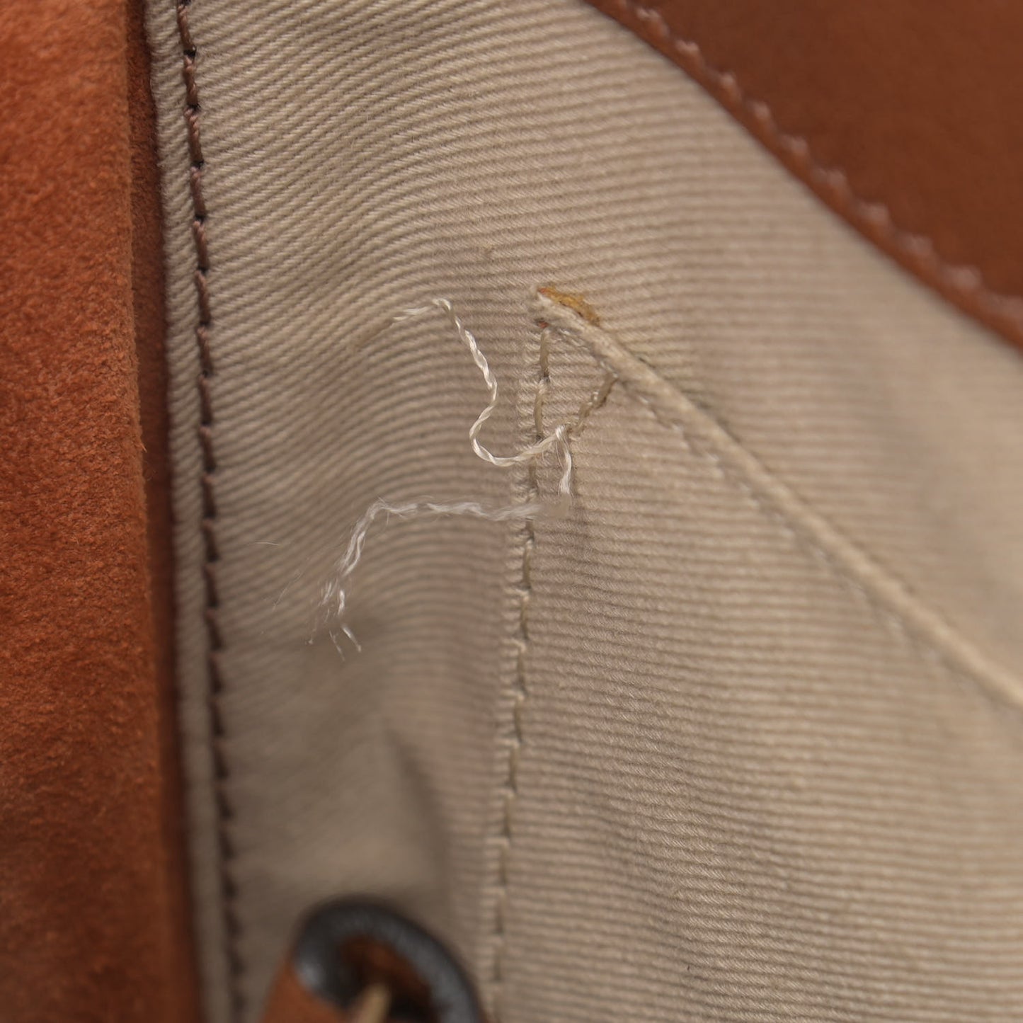 Suede Calfskin Mini Faye Backpack Tan