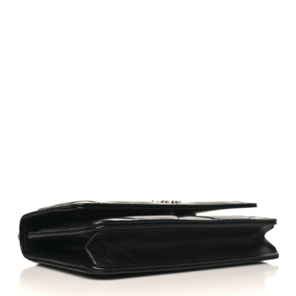Chanel Goatskin Quilted Chanel 19 Wallet On Chain WOC Black 4 of 10