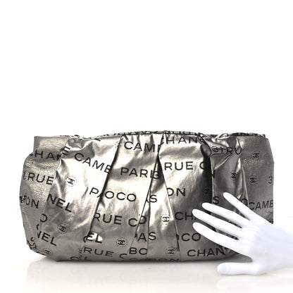 Chanel Coated Canvas Unlimited Clutch Silver 2 of 10