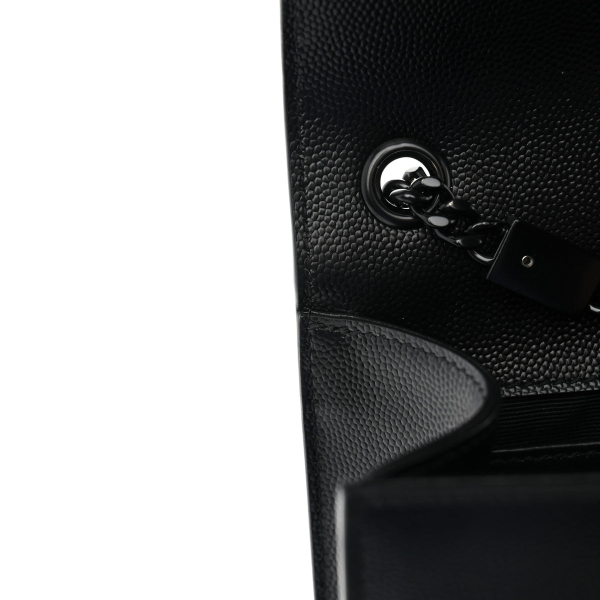 Grain De Poudre Small Classic Monogram Monochrome Kate Satchel Black