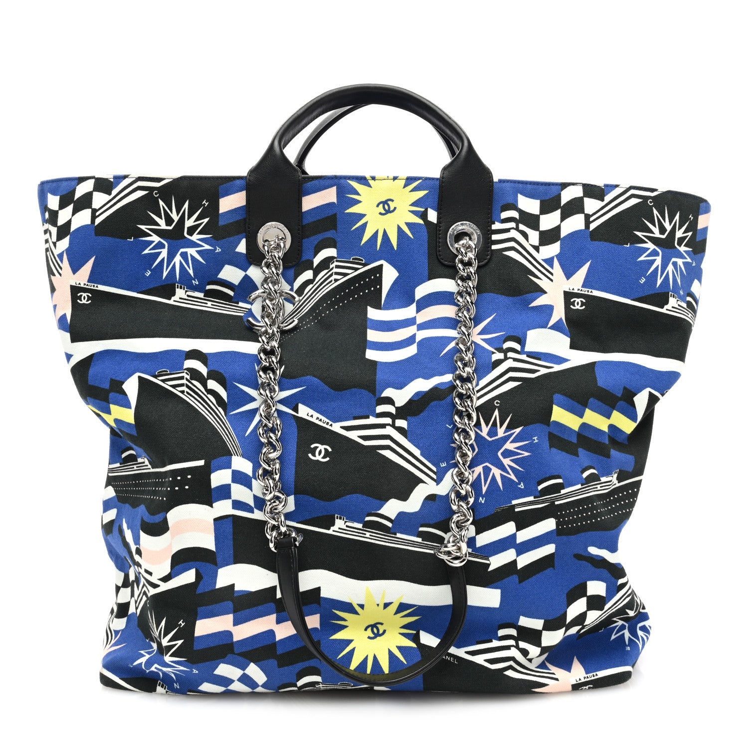 Chanel Canvas Large La Pausa Bay Shopping Bag 1 of 10