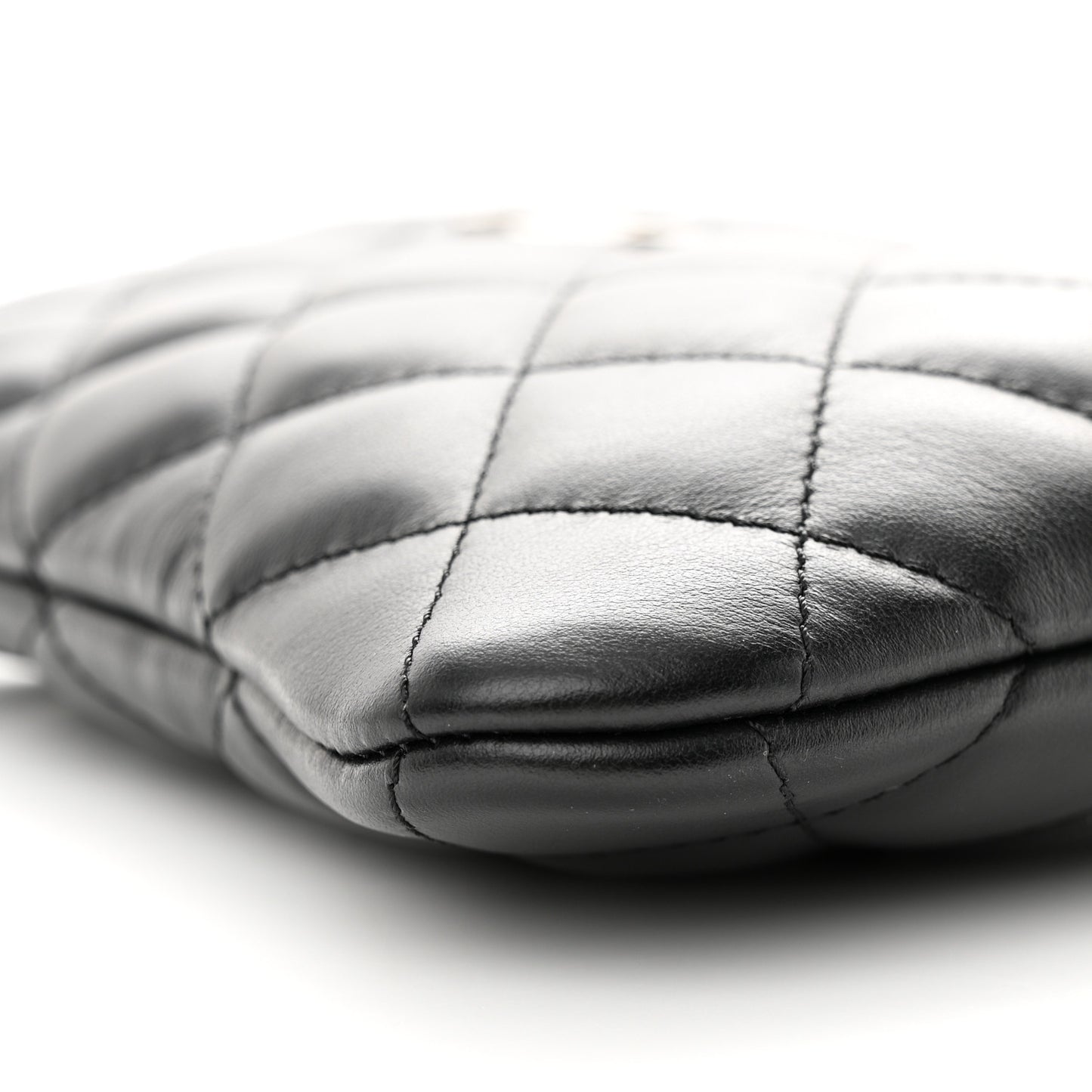 Lambskin Quilted Crossbody Bag Black