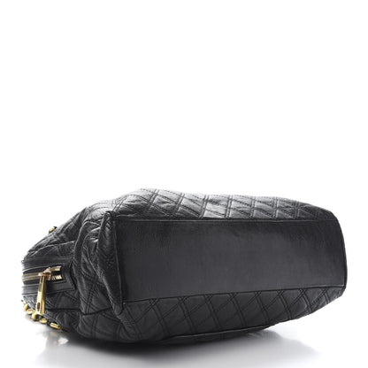 Marc Jacobs Lacquered Goatskin Quilted Karlie Satchel Black 4 of 13