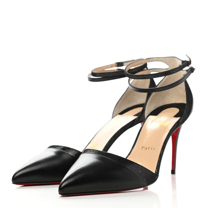 Christian Louboutin Suede Kid Uptown Double 85 Pumps 41.5 Black 3 of 9