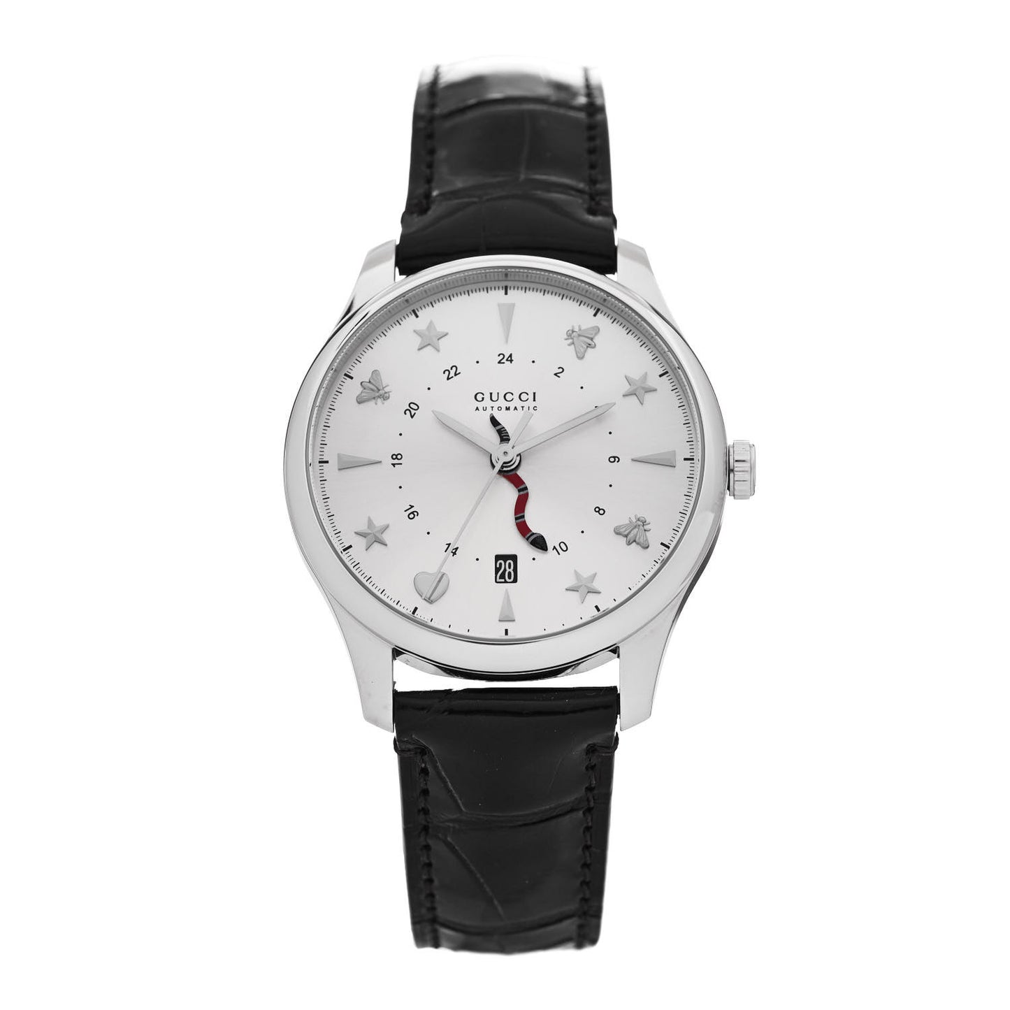 Stainless Steel Alligator 40mm G-Timeless Snake Hand Automatic Watch