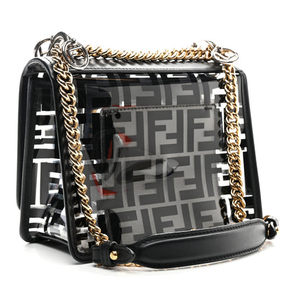 Fendi TPU FF Vitello Century F is Fendi Kan I Shoulder Bag Black 3 of 9