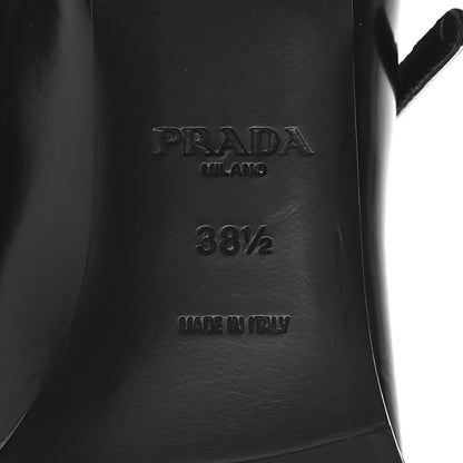 Prada Spazzolato Mary Jane 45mm Pumps 38.5 Black 7 of 8