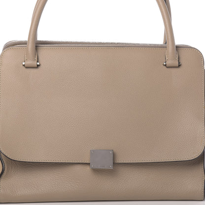 Celine Drummed Calfskin Suede Double Zip Trapeze Sand 8 of 10