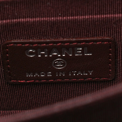 Chanel Lambskin Quilted Mini Wallet On Chain WOC Black 8 of 13