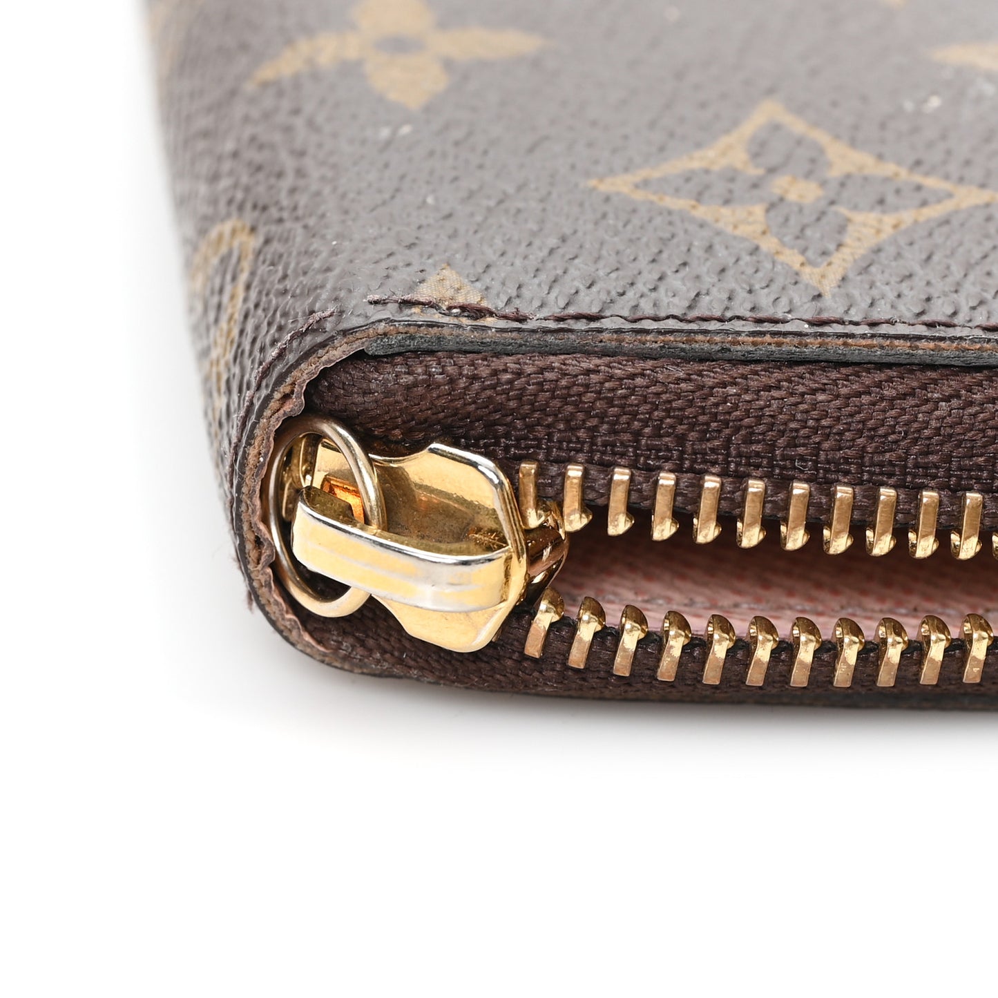 Monogram Clemence Wallet Rose Ballerine
