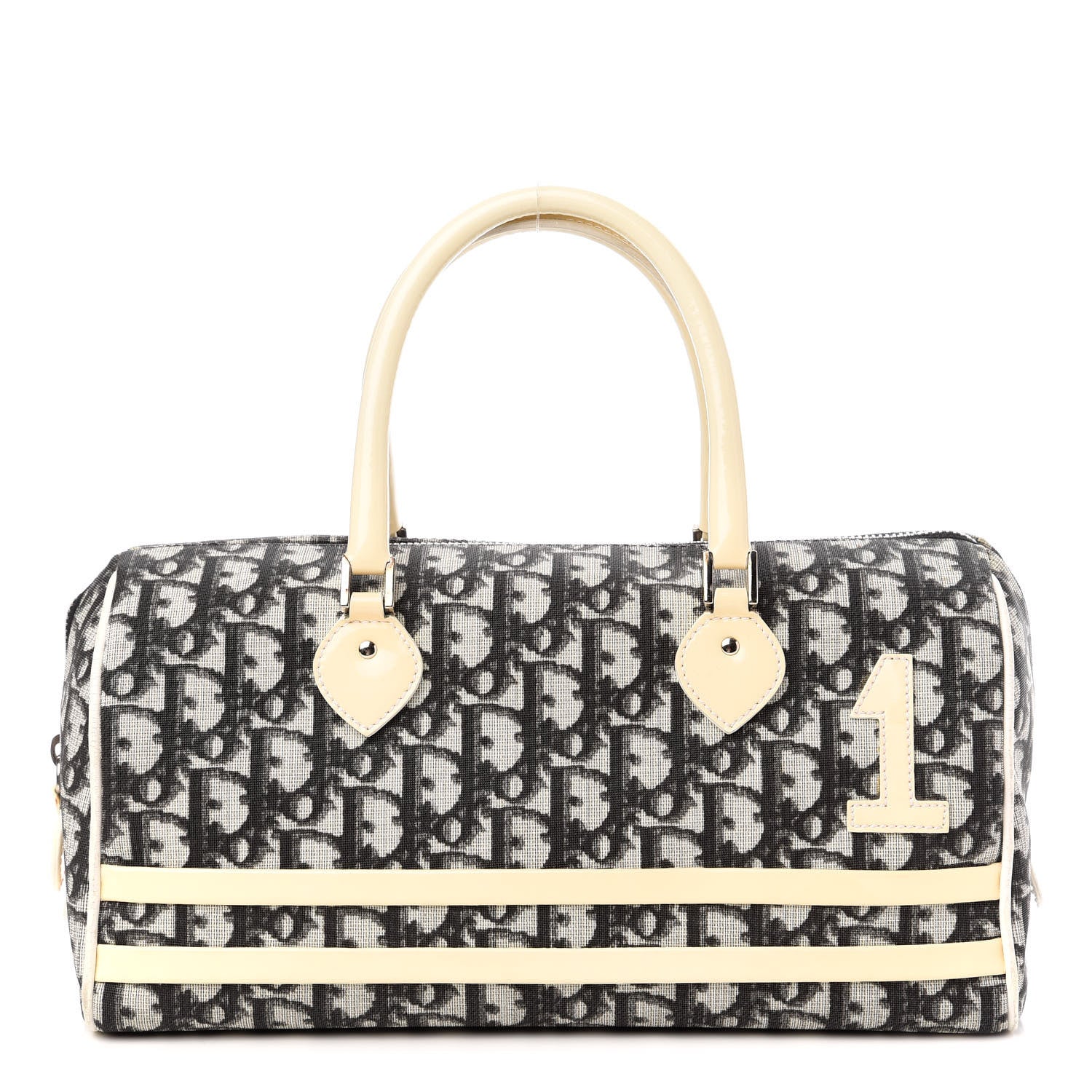 Christian Dior Monogram Boston Black 1 of 11