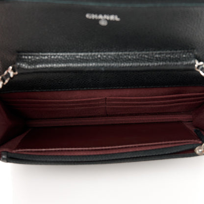 Chanel Caviar Quilted Wallet on Chain WOC Black 5 of 12