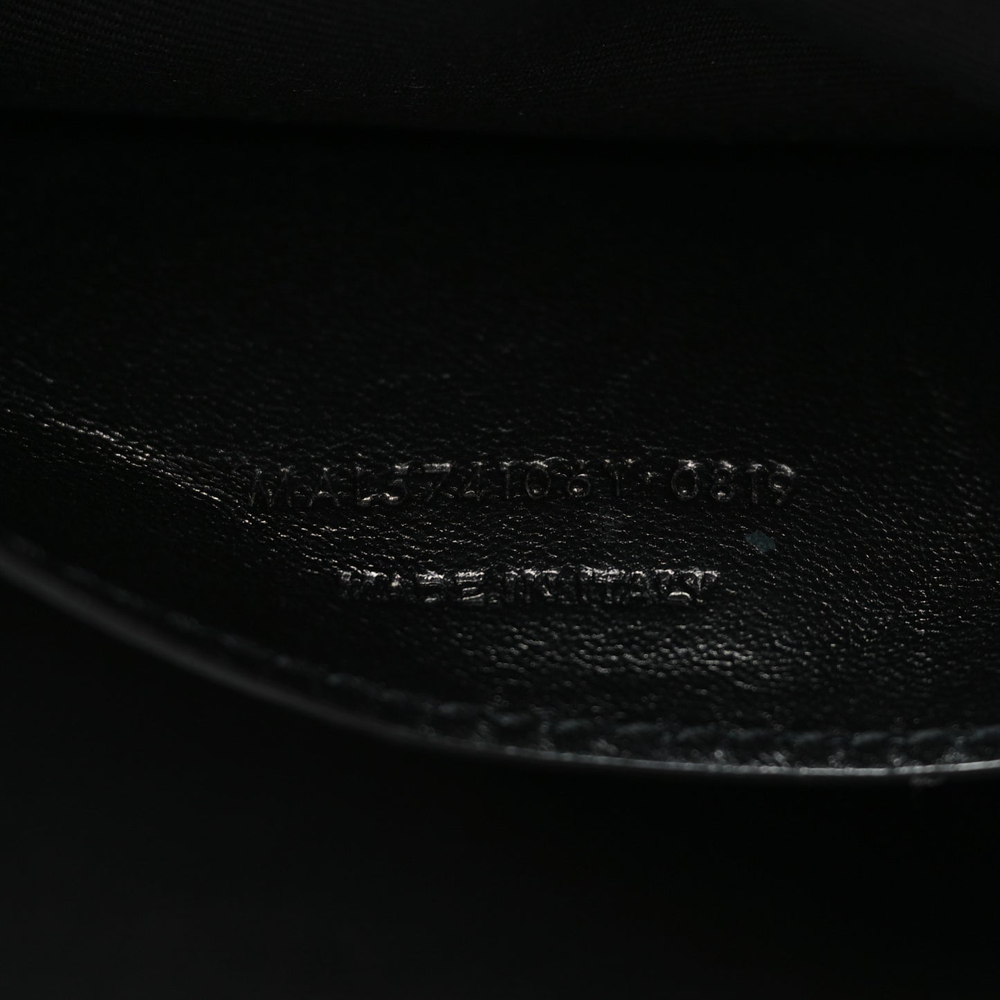 Grain De Poudre Medium West Hollywood Monogram Fold-Over Black