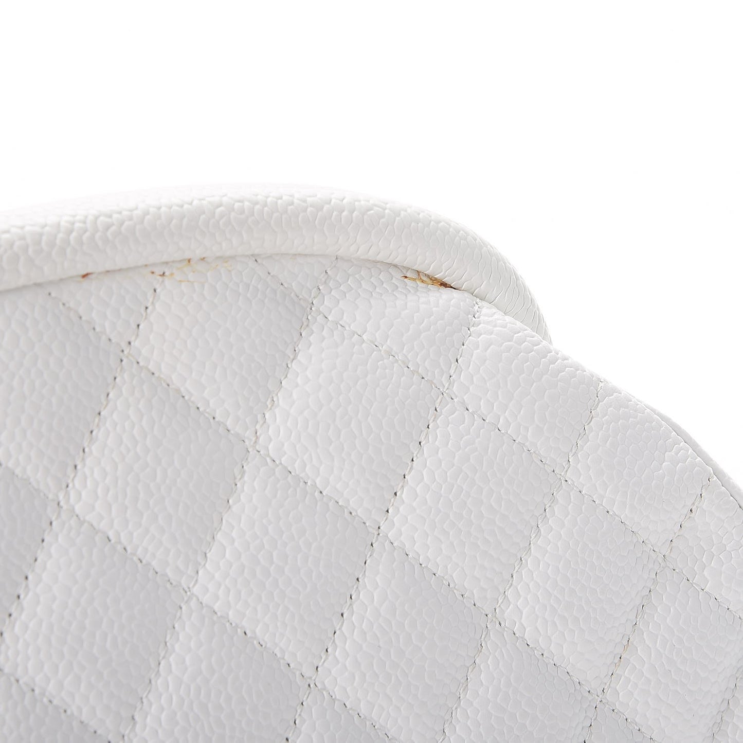 Caviar Quilted Timeless Clutch White