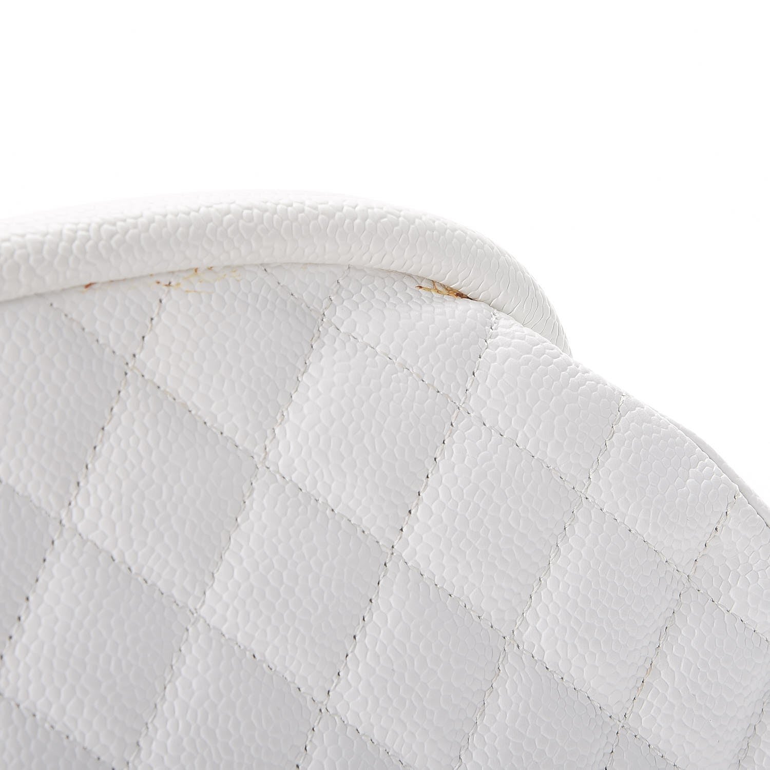 Chanel Caviar Quilted Timeless Clutch White 9 of 14