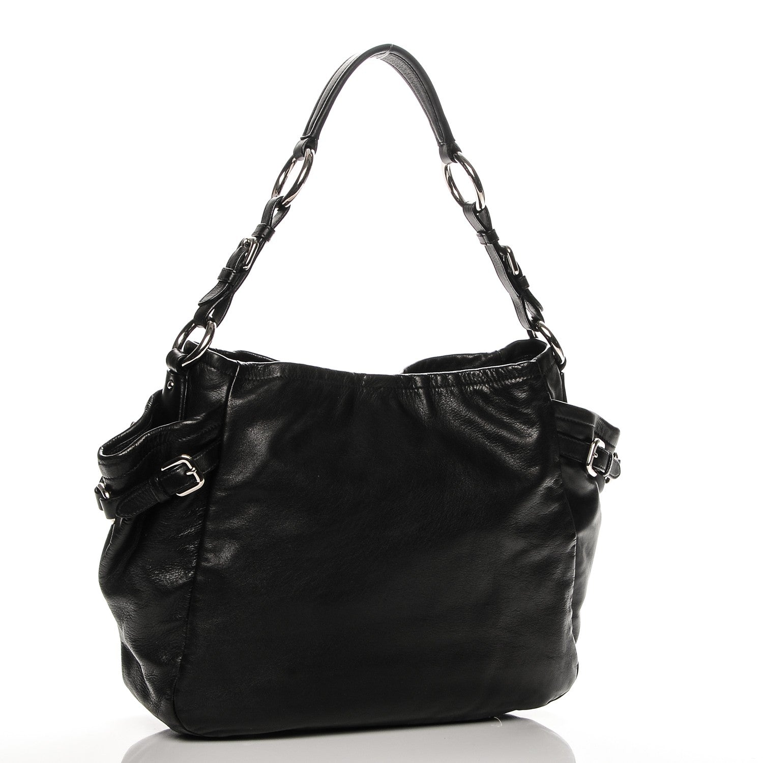 Prada Soft Calf Hobo Nero Black 3 of 7