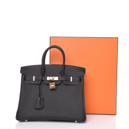 Hermes Togo Birkin 25 Black 37 of 37