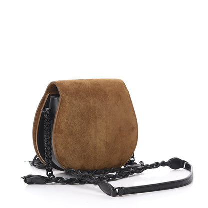 Saint Laurent Suede Passementerie Chain Bag Brown 2 of 11