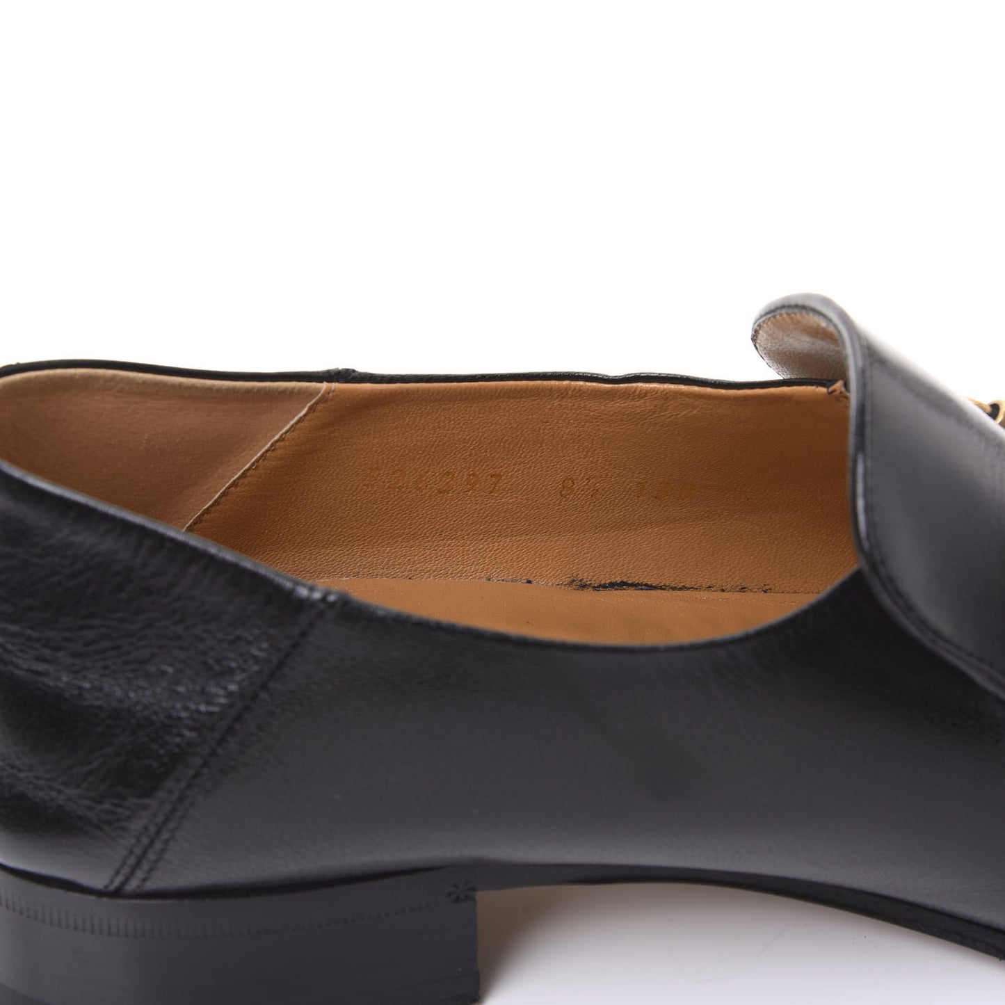 Goatskin Mens Horsebit Loafers 8.5 Black