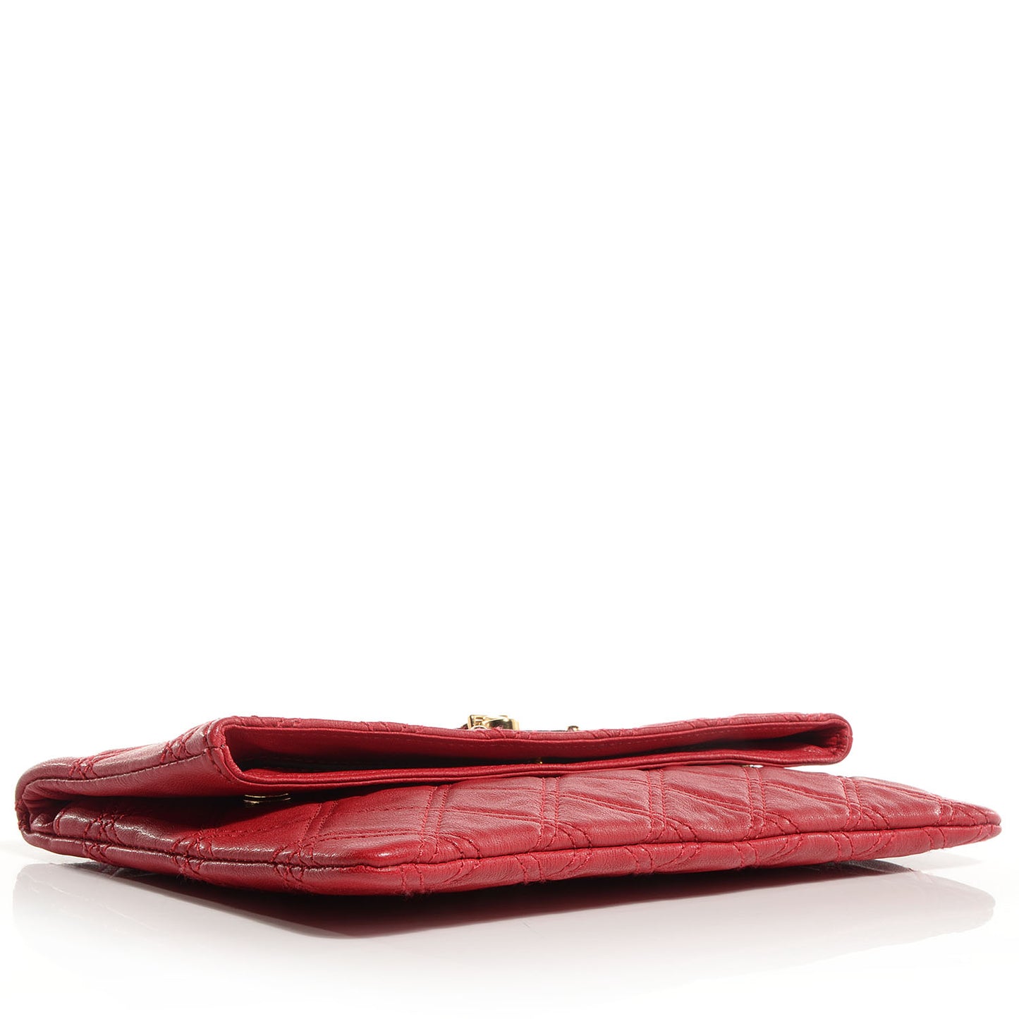 Quilted Leather Eugenie Clutch Red
