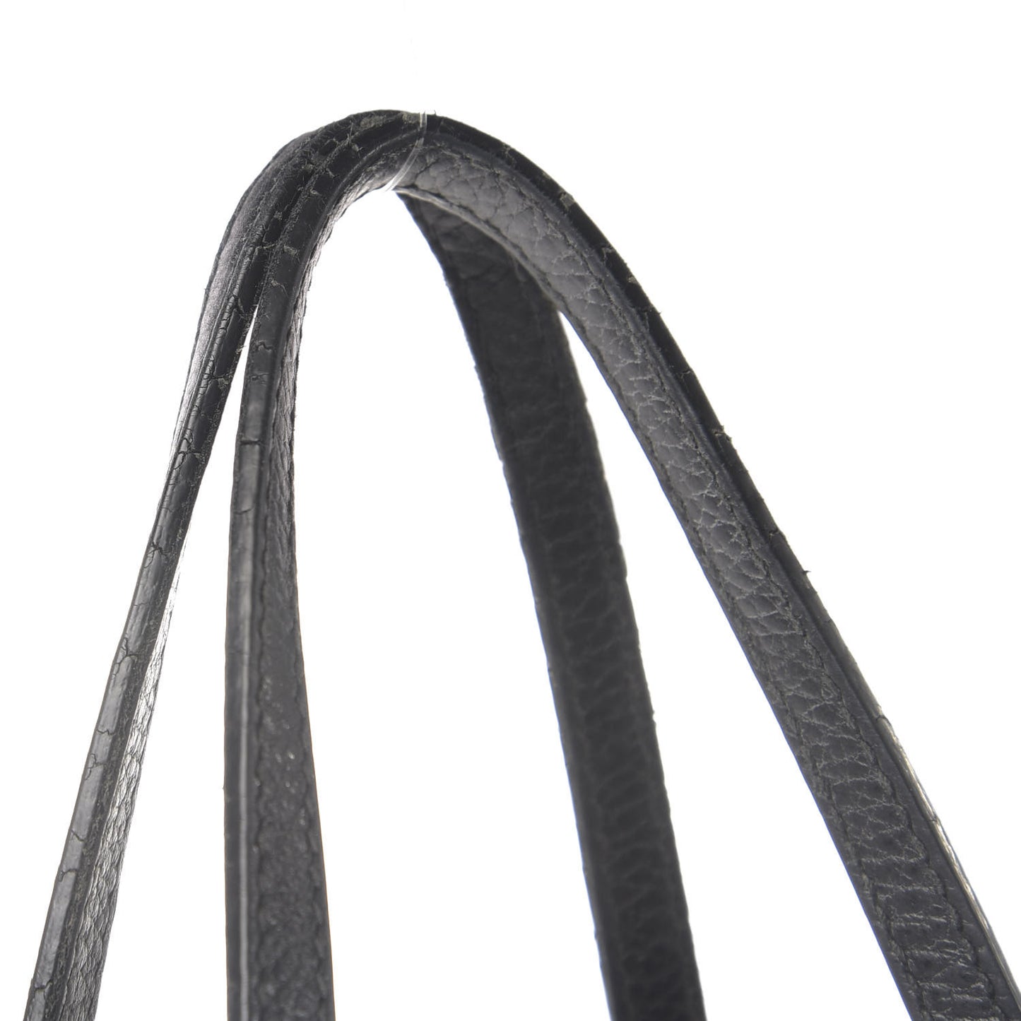 Pebbled Calfskin Medium Swing Tote Black